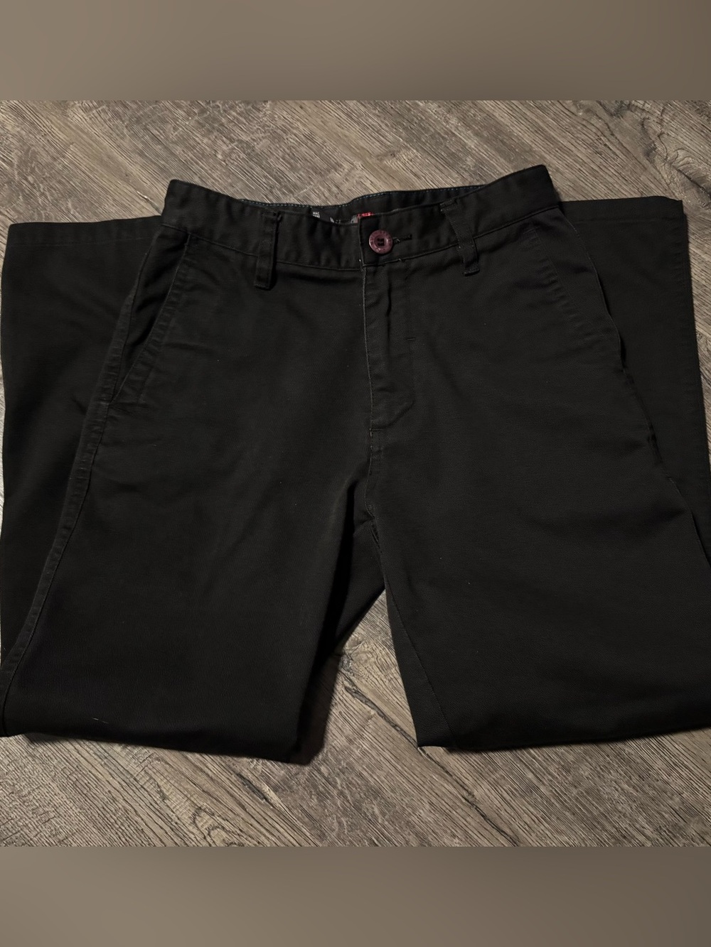 Quiksilver Black Boy’s Chino Pants - Straight Casual Fit
